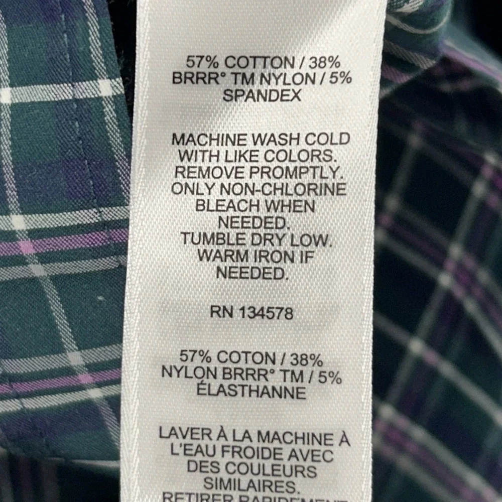 Vineyard Vines‎ OTG Brrr Shirt Men Size Medium Green Plaid Long Sleeve NEW